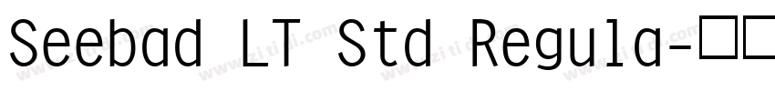 Seebad LT Std Regula字体转换